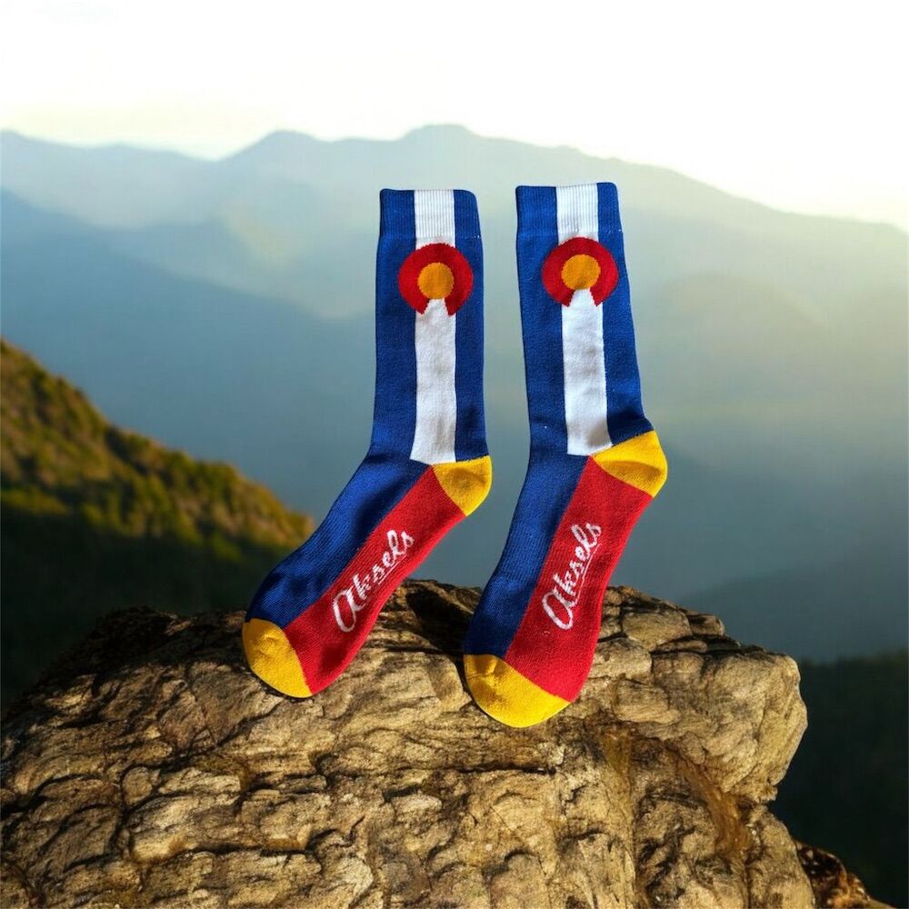 Aksels Colorado Flag Socks Unisex Multicolor Accessory Set One Size